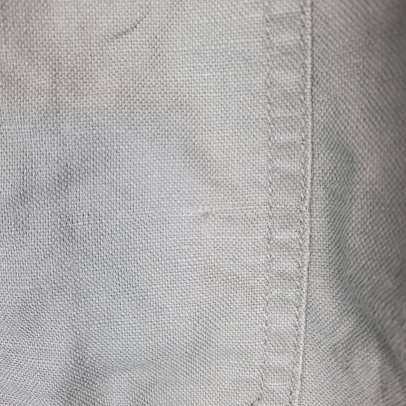 GAP Linen Cotton Blend Olive Green Wide Leg Flowy Cozy Comfy Lounge Pants - Picture 3 of 10